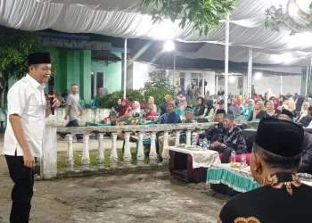 Hadiri HUT Desa Sidorahayu Enos Di Minta Pimpin OKUn Timur Kembali